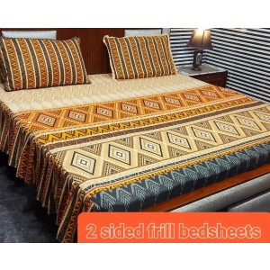 Frill Bedsheet Set Cotton Fabric AMC 32